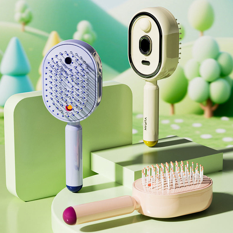 AuraMist - Cepillo Masajeador Hidratante con Micro-Vapor